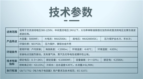 直流滤波电容器