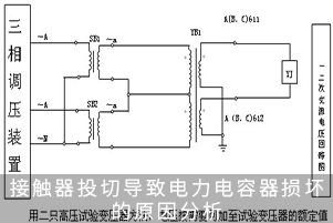 接触器投切导致电力电容器损坏的原因分析