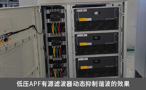 低压APF有源滤波器动态抑制谐波的效果
